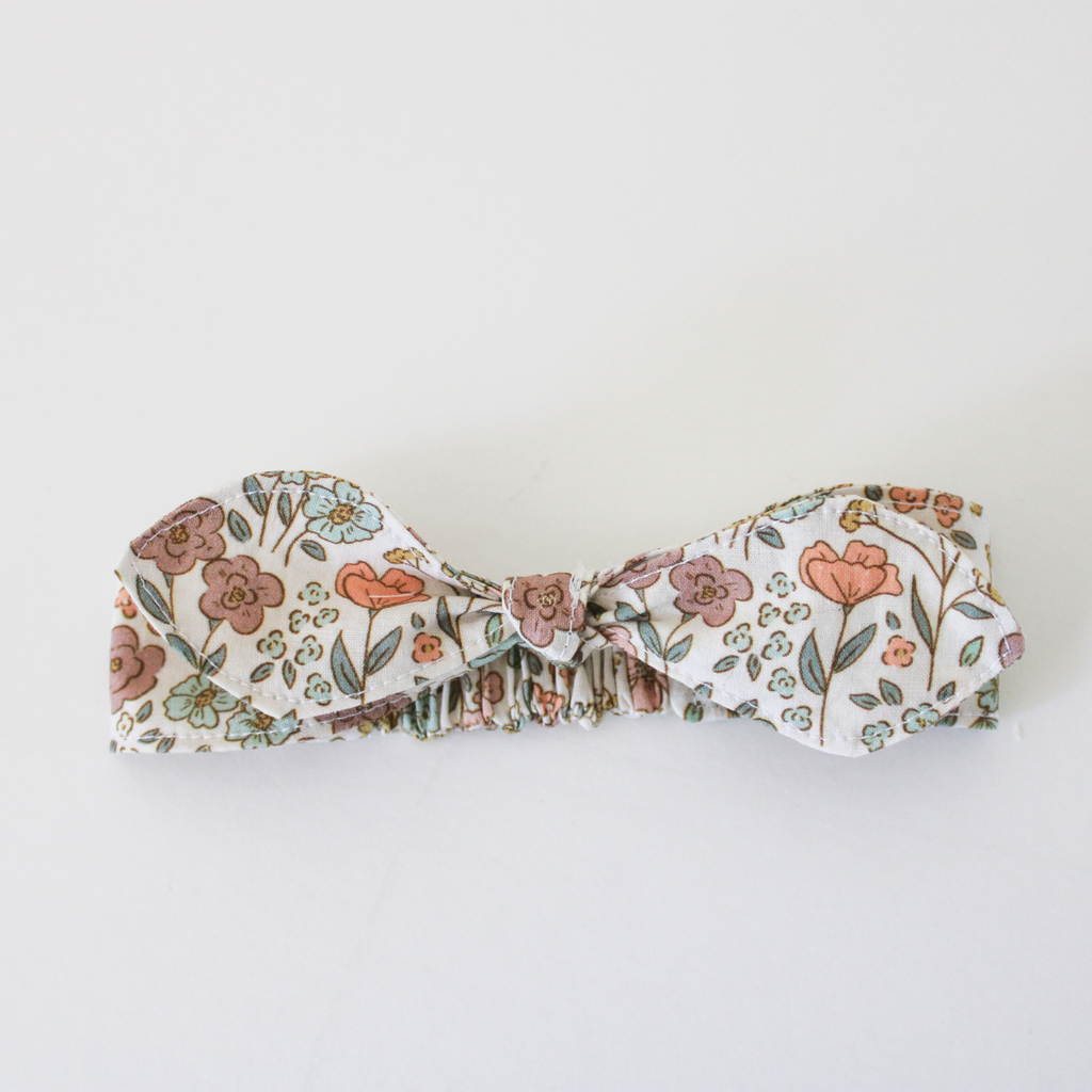 Holly Headband - Blooming Wildflowers Violet and Hawthorn