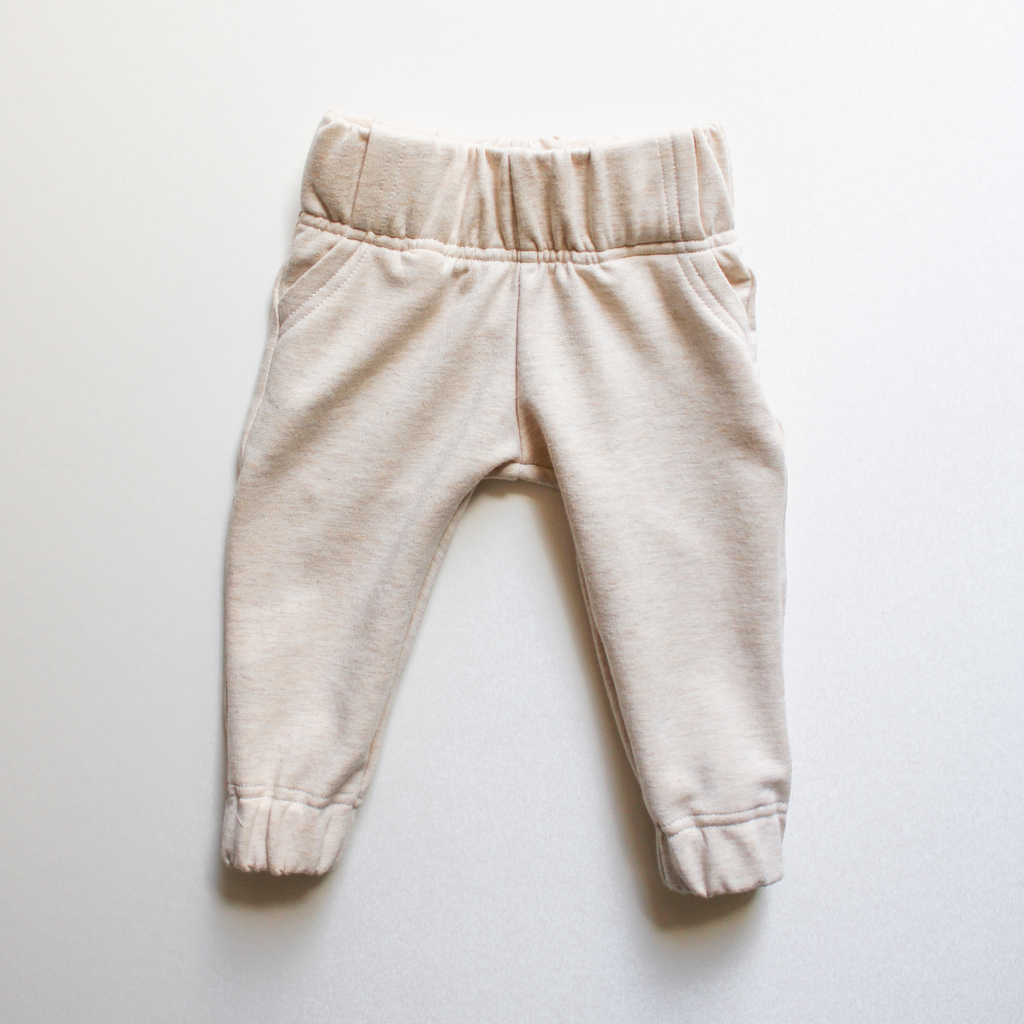 Pine Cargo Sweatpants - Oatmeal Violet and Hawthorn