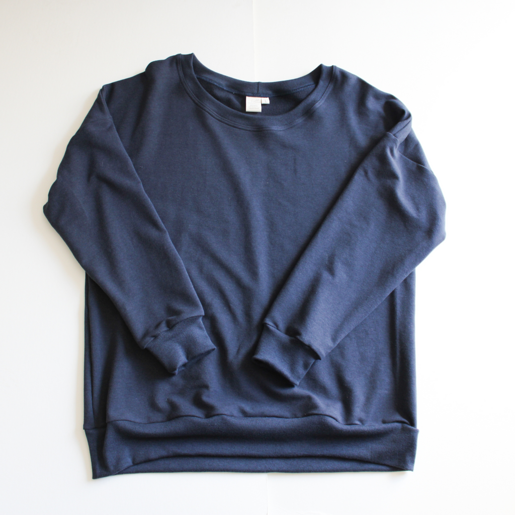 Woman's Ren Sweater - Navy Violet and Hawthorn