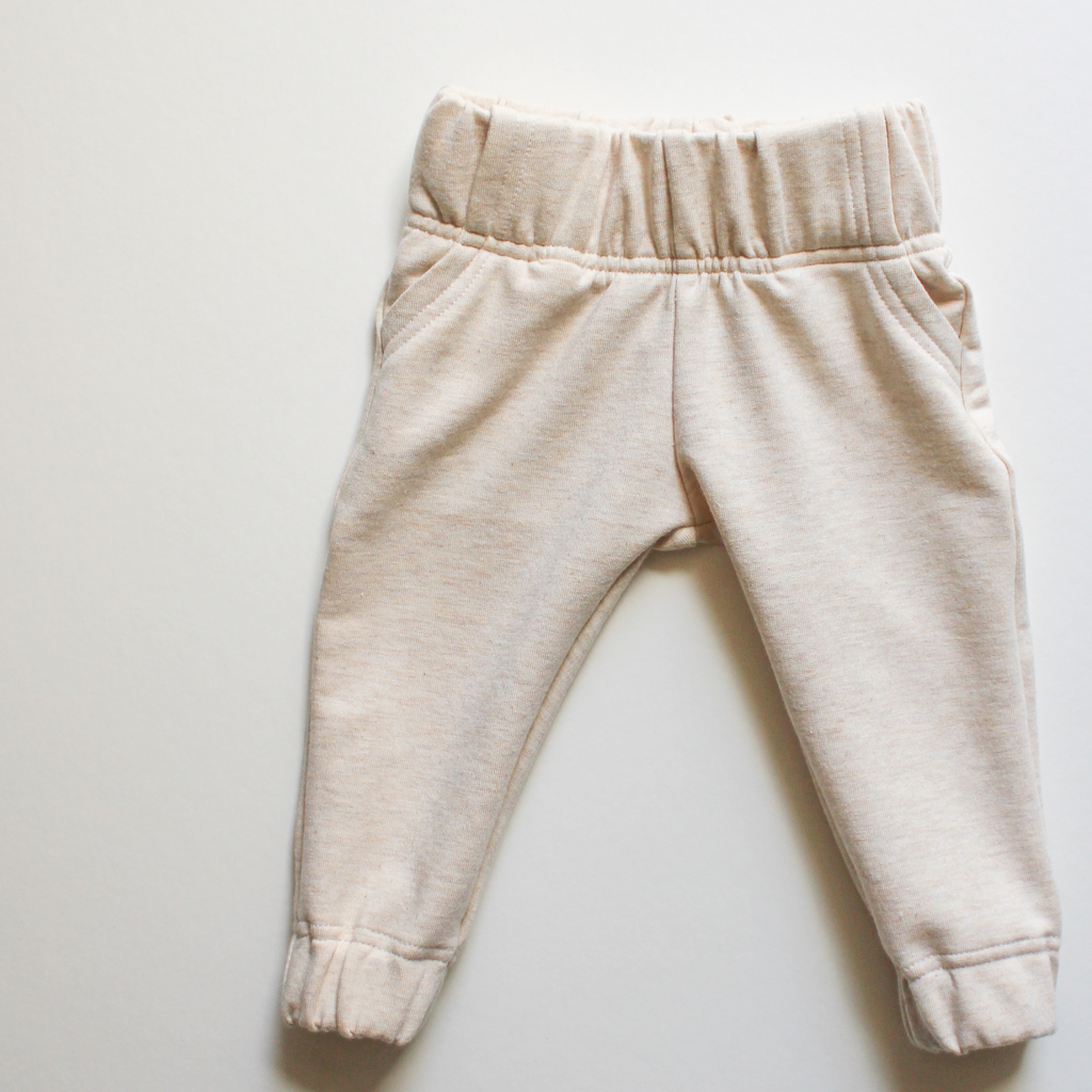 Pine Cargo Sweatpants - Oatmeal Violet and Hawthorn