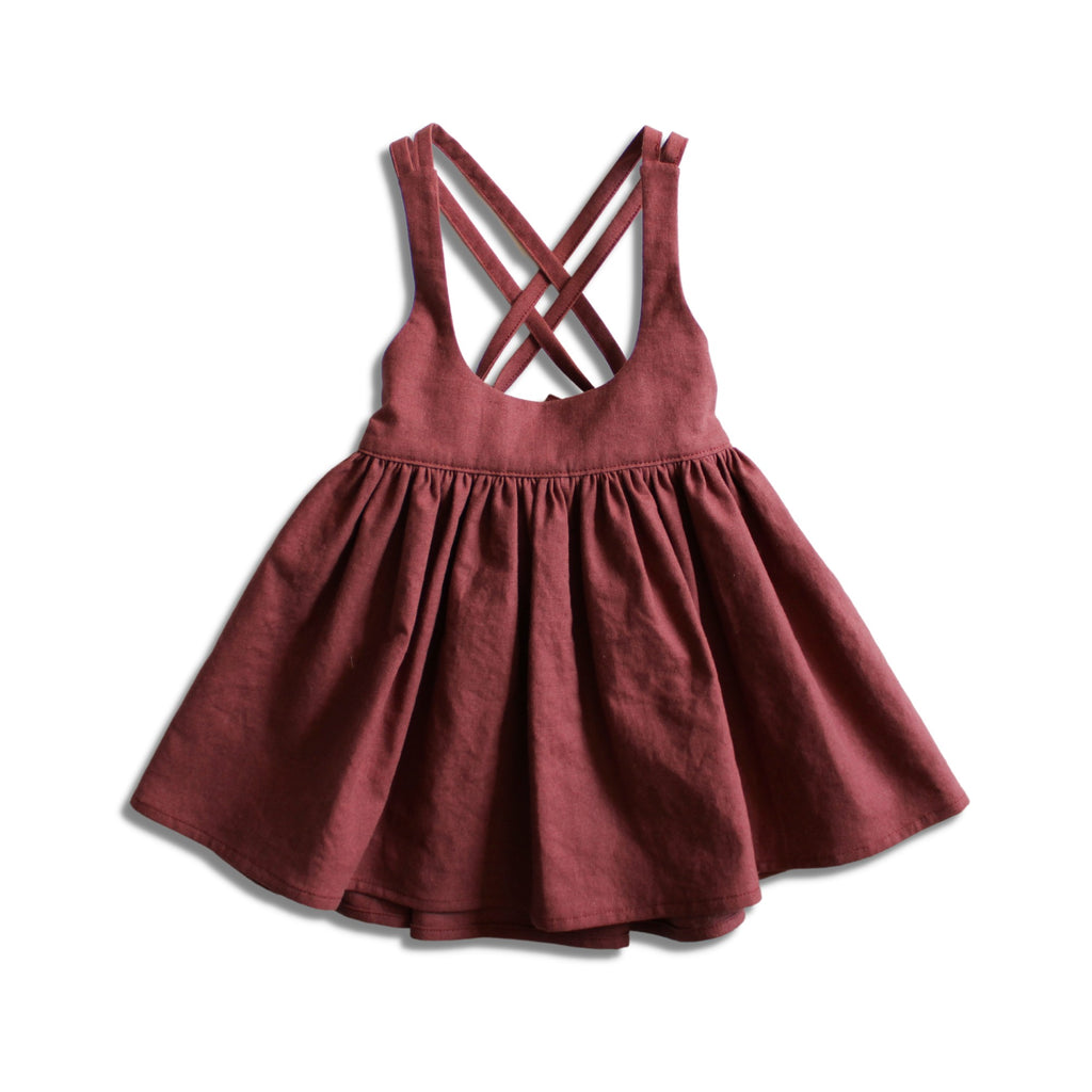 Myrtle Pinafore - Cinnamon Rose Violet and Hawthorn