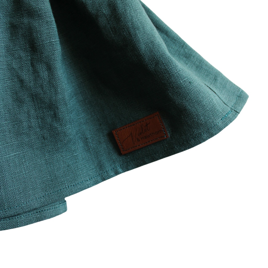 Myrtle Pinafore - Teal Violet and Hawthorn