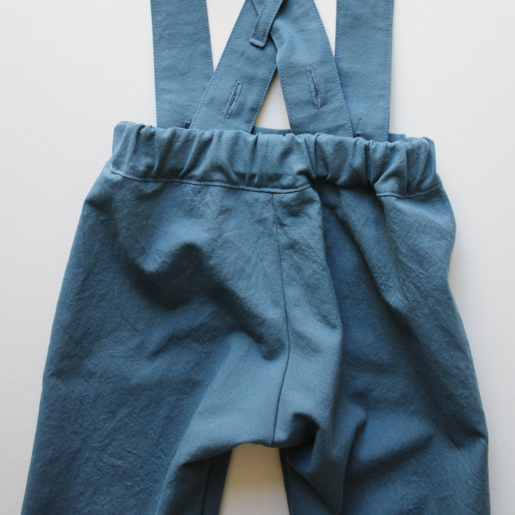 Nettle Cropped Trousers - Denim Blue Violet and Hawthorn